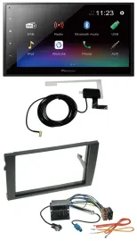 Pioneer DAB MP3 Bluetooth 2DIN USB Autoradio für Audi A4 01-08 B6 B7 Quadlock