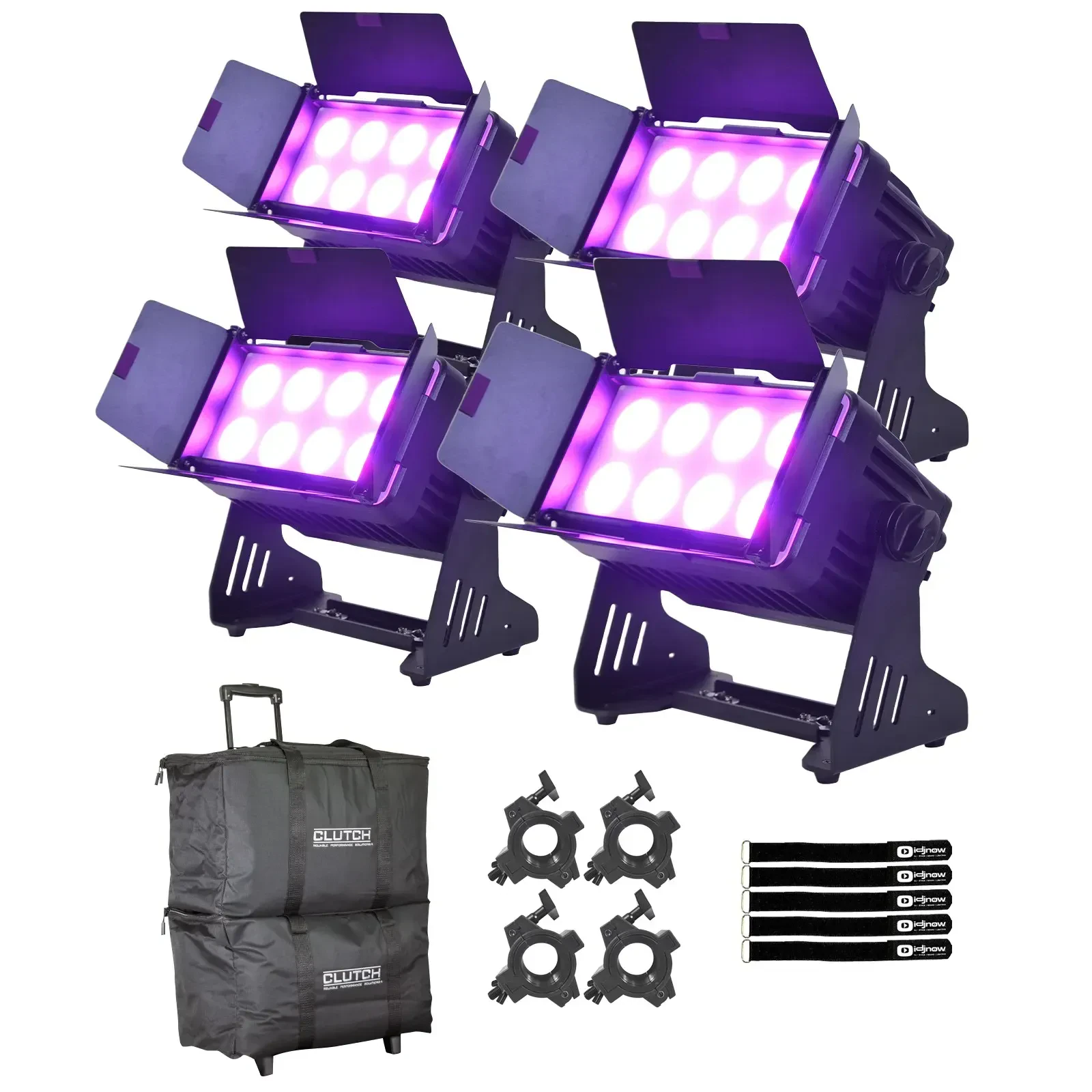 Светодиодный прибор JMAZ LIGHTING JP2006 Electro W8 с аксессуарами (4 штуки)