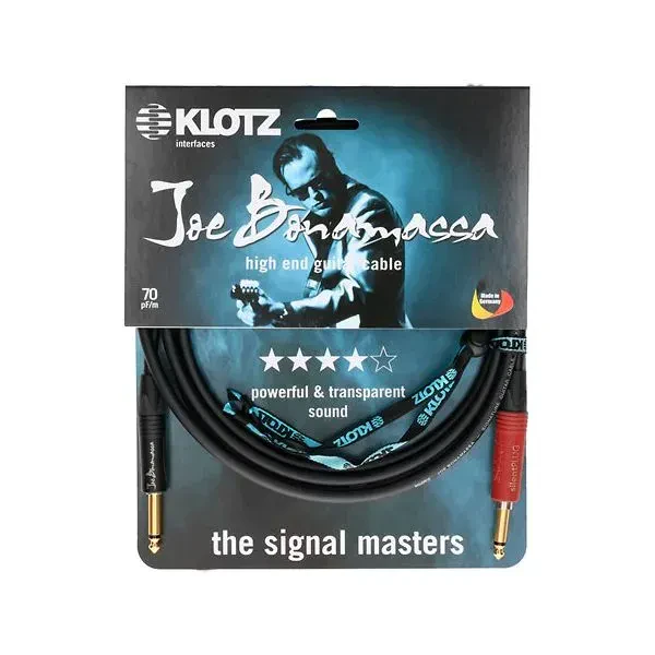Инструментальный кабель Klotz JBNPSP060 Joe Bonamassa Signature Black 6 м