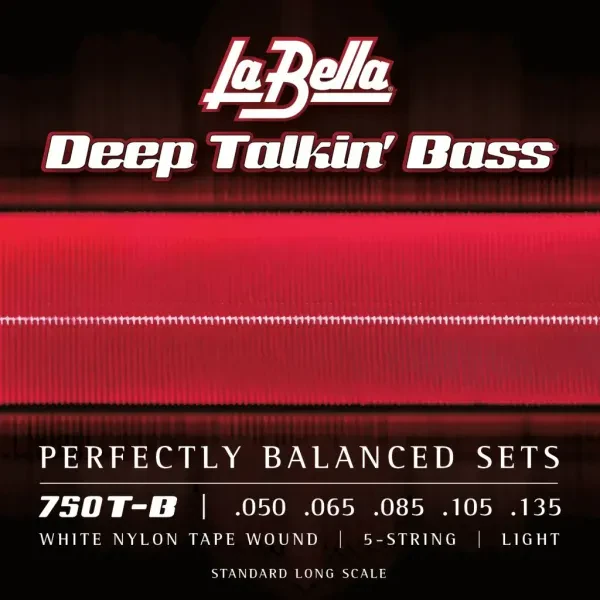 Струны для бас-гитары La Bella 750T-B Deep Talkin Bass White Nylon 50-135