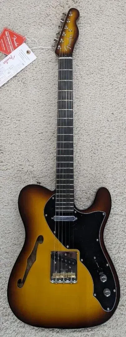 Fender Limited Suona Telecaster Thinline Electric Guitar w/Case, Violin Burst