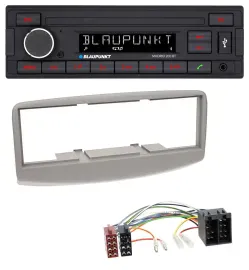 Автомагнитола Blaupunkt USB/AUX/Bluetooth, MP3 для Fiat Multipla 186 (1999–2010) серый