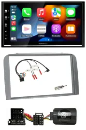 Kenwood DAB USB Bluetooth 2DIN Lenkrad Autoradio für Alfa Romeo 147 GT 04-10 sil