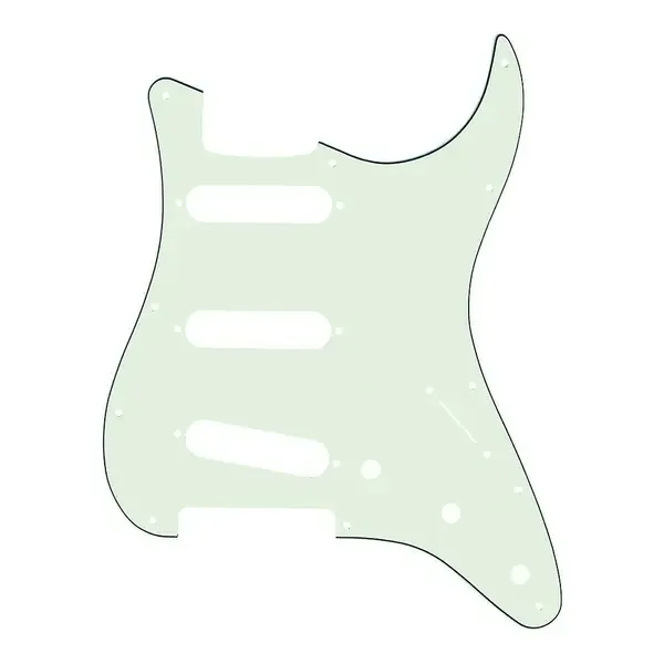 Пикгард Fender American Standard Stratocaster 11-Hole Pickguard - Mint Green