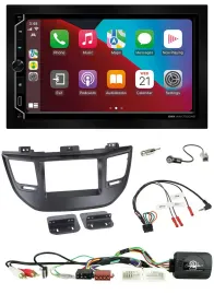 ESX 2DIN DAB USB Lenkrad Bluetooth Autoradio für Hyundai Tucson 15-20 schwarz