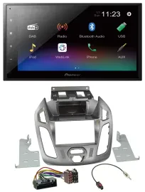 Pioneer USB Bluetooth DAB 2DIN MP3 Autoradio für Ford Transit 2013-2018 ohne Dis