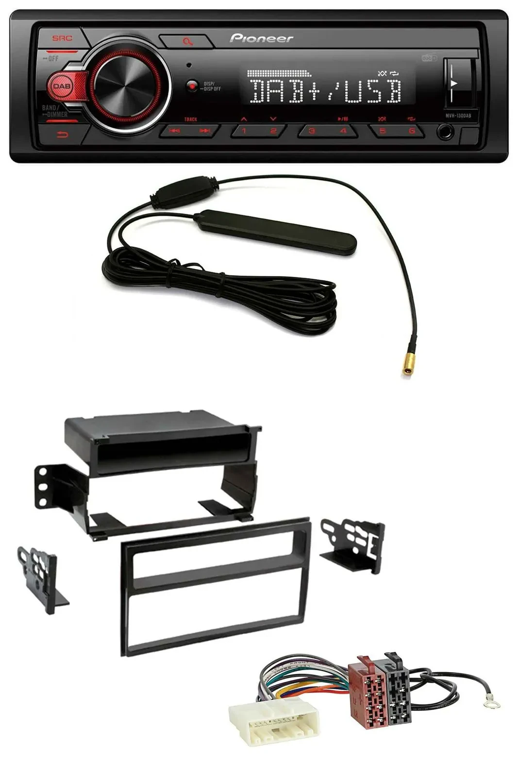 Автомагнитола Pioneer для Nissan Versa/Tiida (с 2007) 1DIN, DAB, USB, AUX, MP3