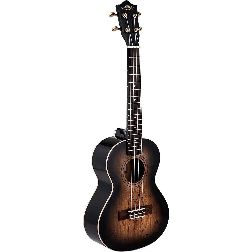 Укулеле тенор Lanikai Spalted Maple SMBB-TX Black Burst, с чехлом