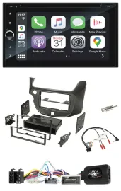Blaupunkt DAB Lenkrad TMC Bluetooth USB 2DIN Navigation für Honda Jazz ab 14 dun
