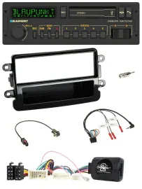 Blaupunkt USB DAB Bluetooth Lenkrad Autoradio für Dacia ab 2012 piano schwarz