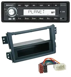 Автомагнитола Continental 1DIN MP3 USB AUX DAB для Opel Agila B (2008–2014), Suzuki Splash