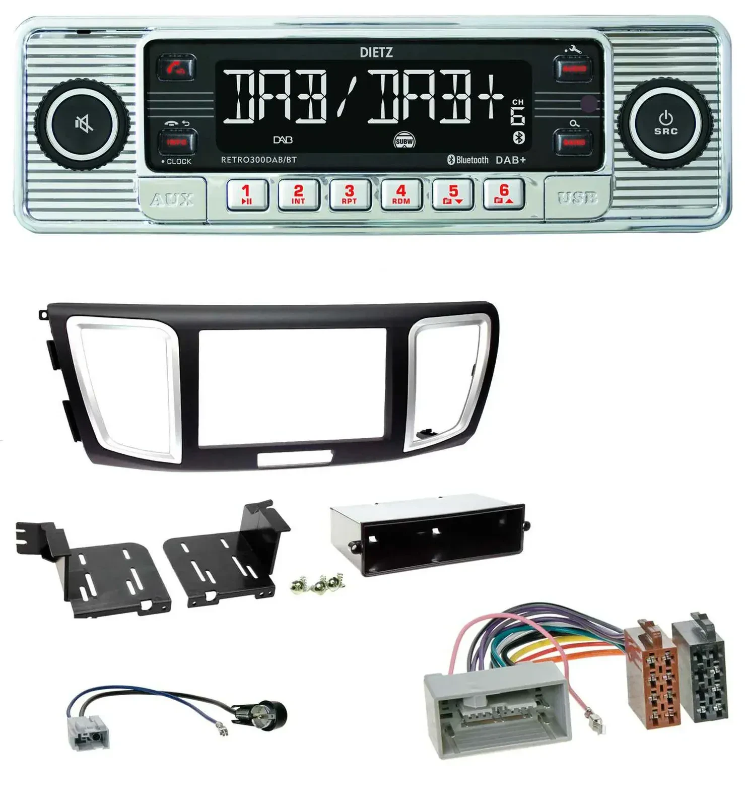 Dietz Bluetooth MP3 DAB USB Autoradio für Honda Accord (ab 2011)