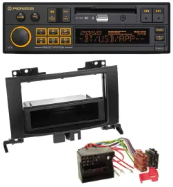 Pioneer DAB MP3 USB Bluetooth Autoradio für Mercedes Sprinter ab 06 Rubbertouch