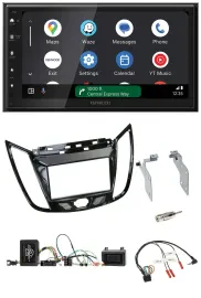 Kenwood DAB Bluetooth USB Lenkrad 2DIN Autoradio für Ford C-Max Kuga Klavierlack