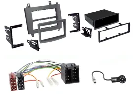 Radioeinbauset Doppel DIN Autoradio für Cadillac CTS 2003-2007 SRX 2004-2006 gra