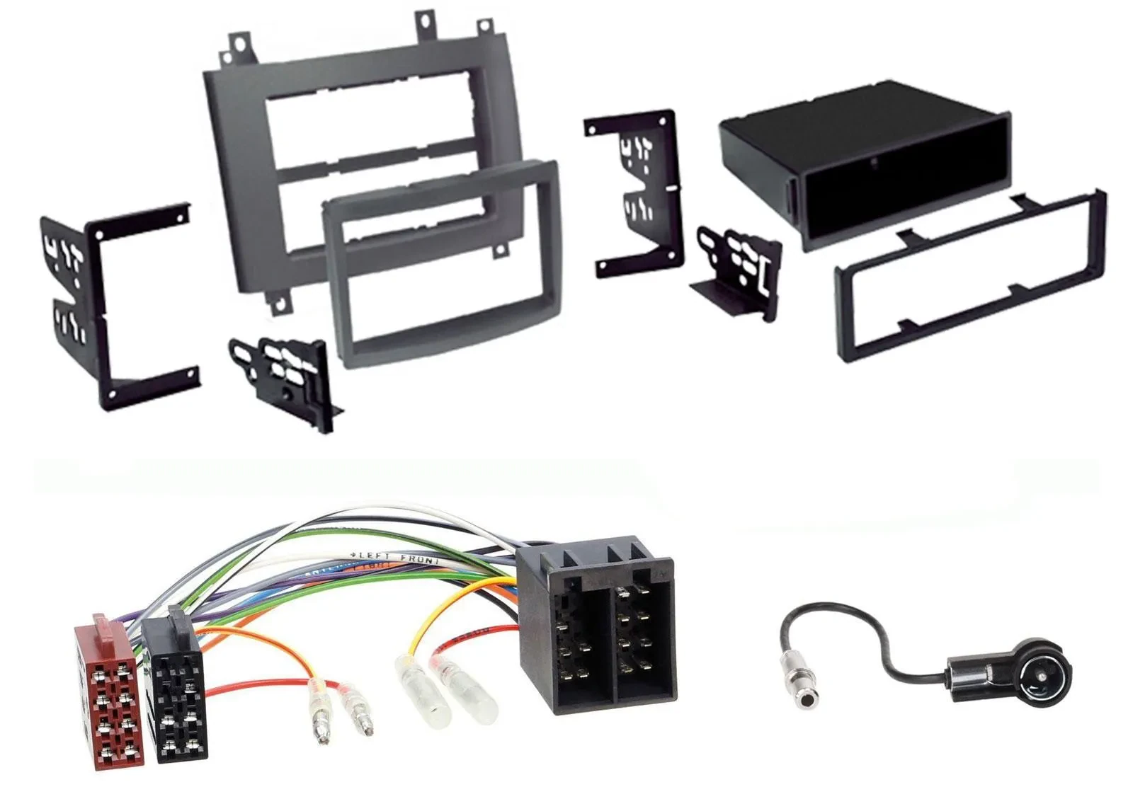Radioeinbauset Doppel DIN Autoradio für Cadillac CTS 2003-2007 SRX 2004-2006 gra