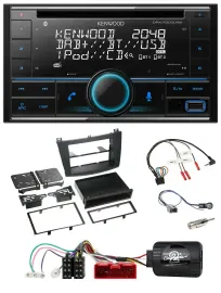 Kenwood CD 2DIN DAB USB Lenkrad Bluetooth Autoradio für Mazda 3 09-13 analog