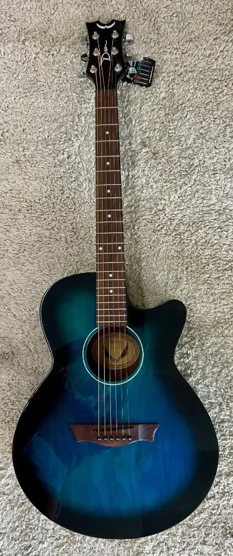 Dean Model AX PE BB Performer Blue Burst Acoustic Electric Cutaway Guitar