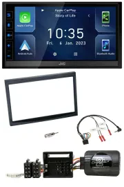 JVC DAB Bluetooth Lenkrad USB 2DIN Autoradio für Citroen C2 C3 Berlingo Jumpy Fi