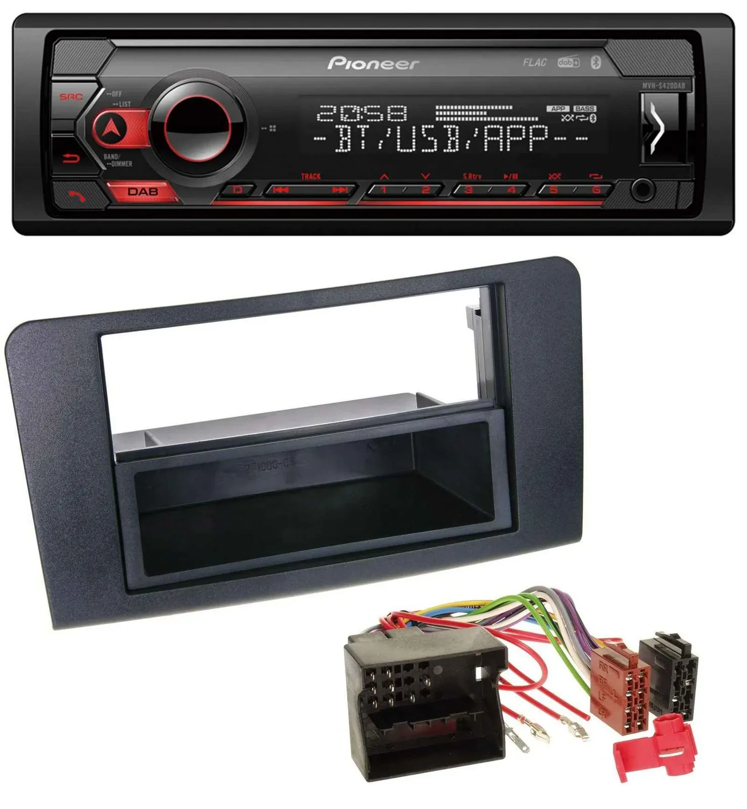 Pioneer MP3 USB DAB Bluetooth Autoradio für Mercedes ML (ab 2006)