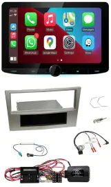 Kenwood Lenkrad USB DAB Bluetooth Autoradio für Opel Corsa D satin-stone 09-14