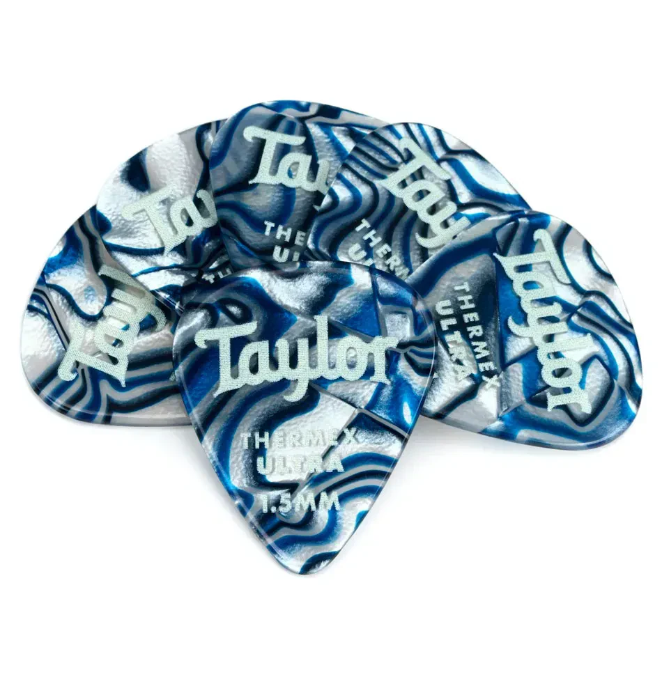 Медиаторы Taylor Premium 351 Thermex Ultra Blue Swirl 1.5 (6 штук)