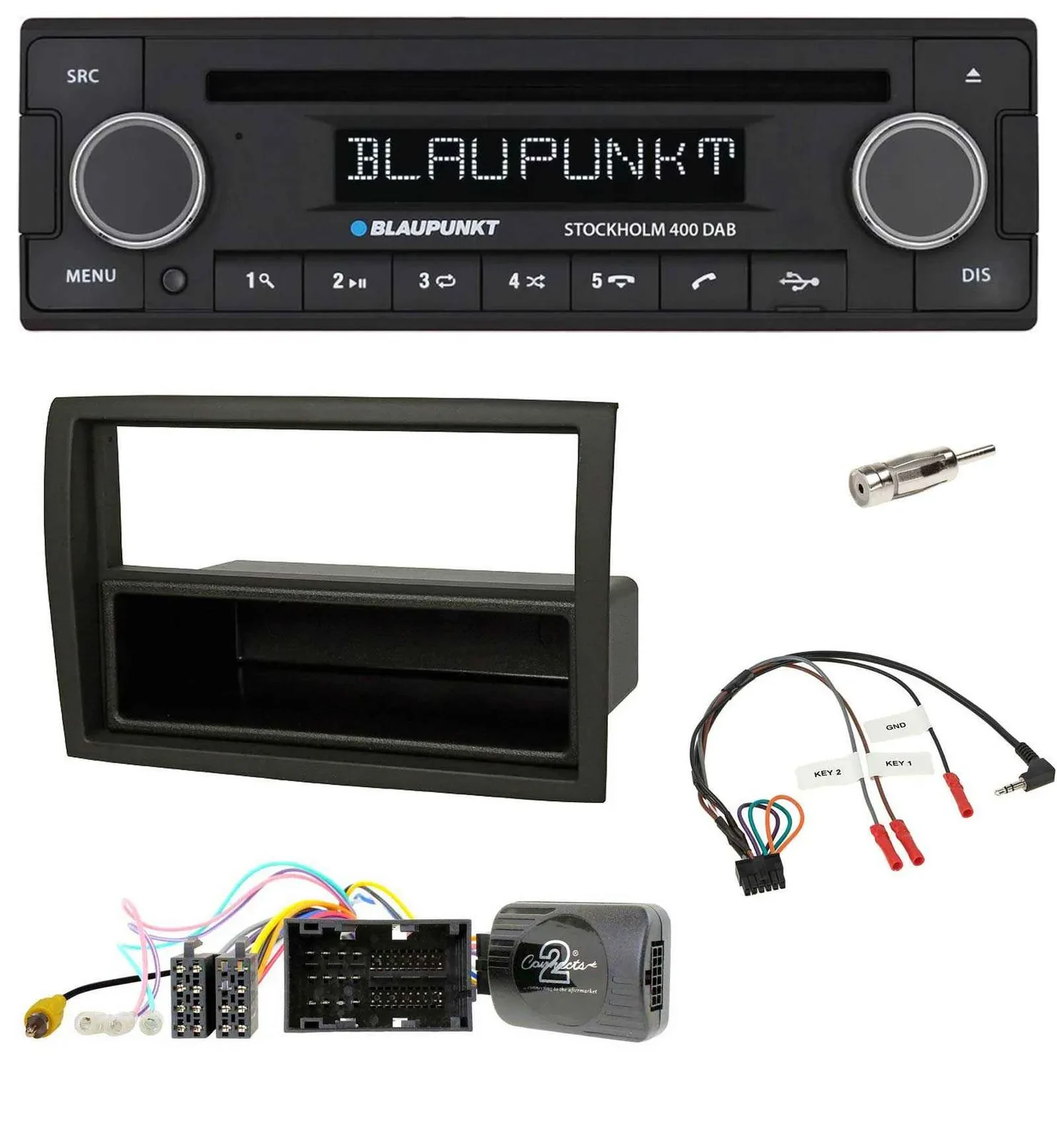 Blaupunkt Lenkrad Bluetooth DAB CD USB Autoradio für Citroen Jumper 2014-2021 sc