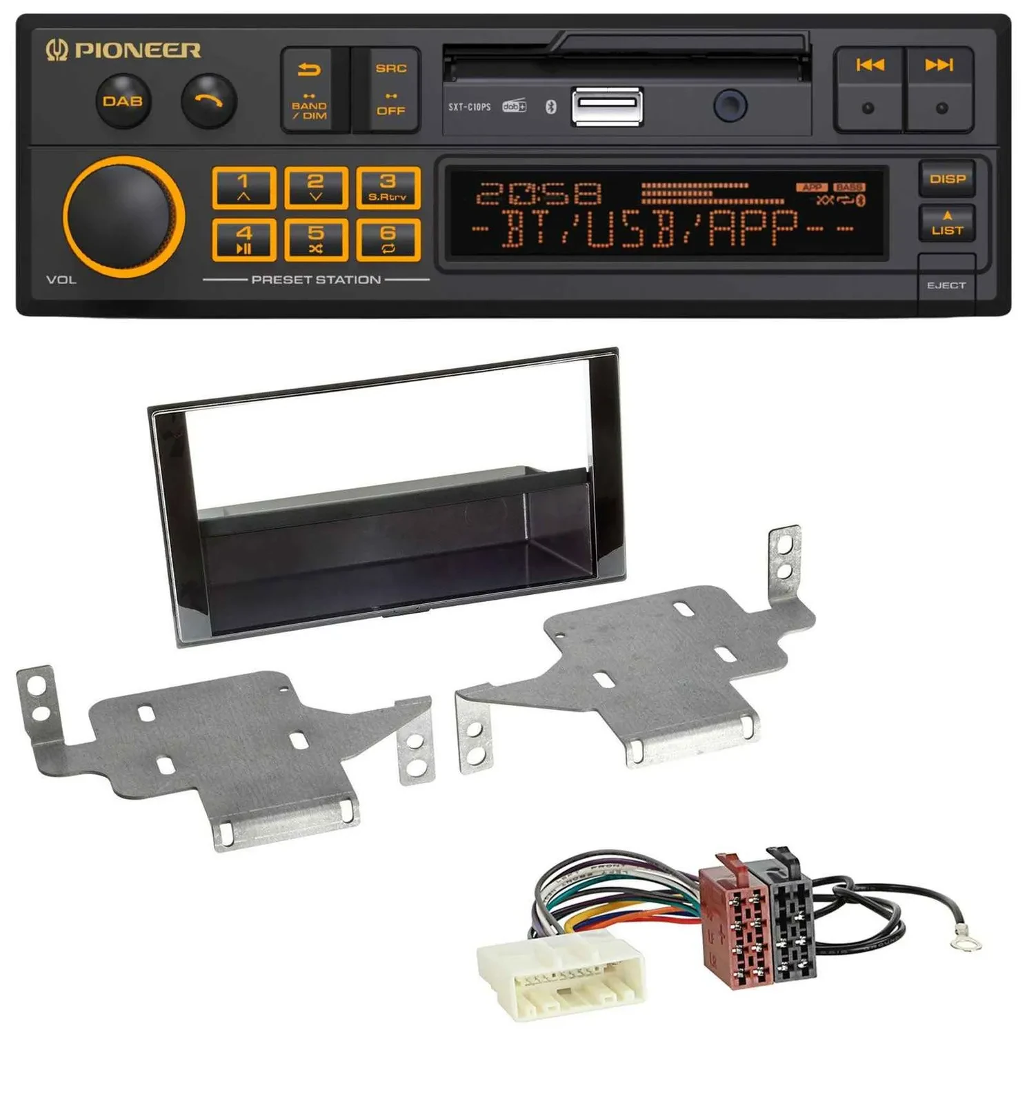 Автомагнитола Pioneer DAB, MP3, USB, Bluetooth для Nissan Juke (с 2014)
