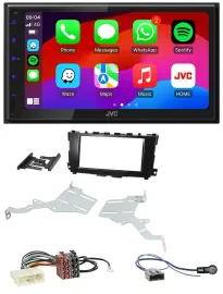 JVC Bluetooth USB MP3 2DIN DAB Autoradio für Nissan Altima 2013-2018