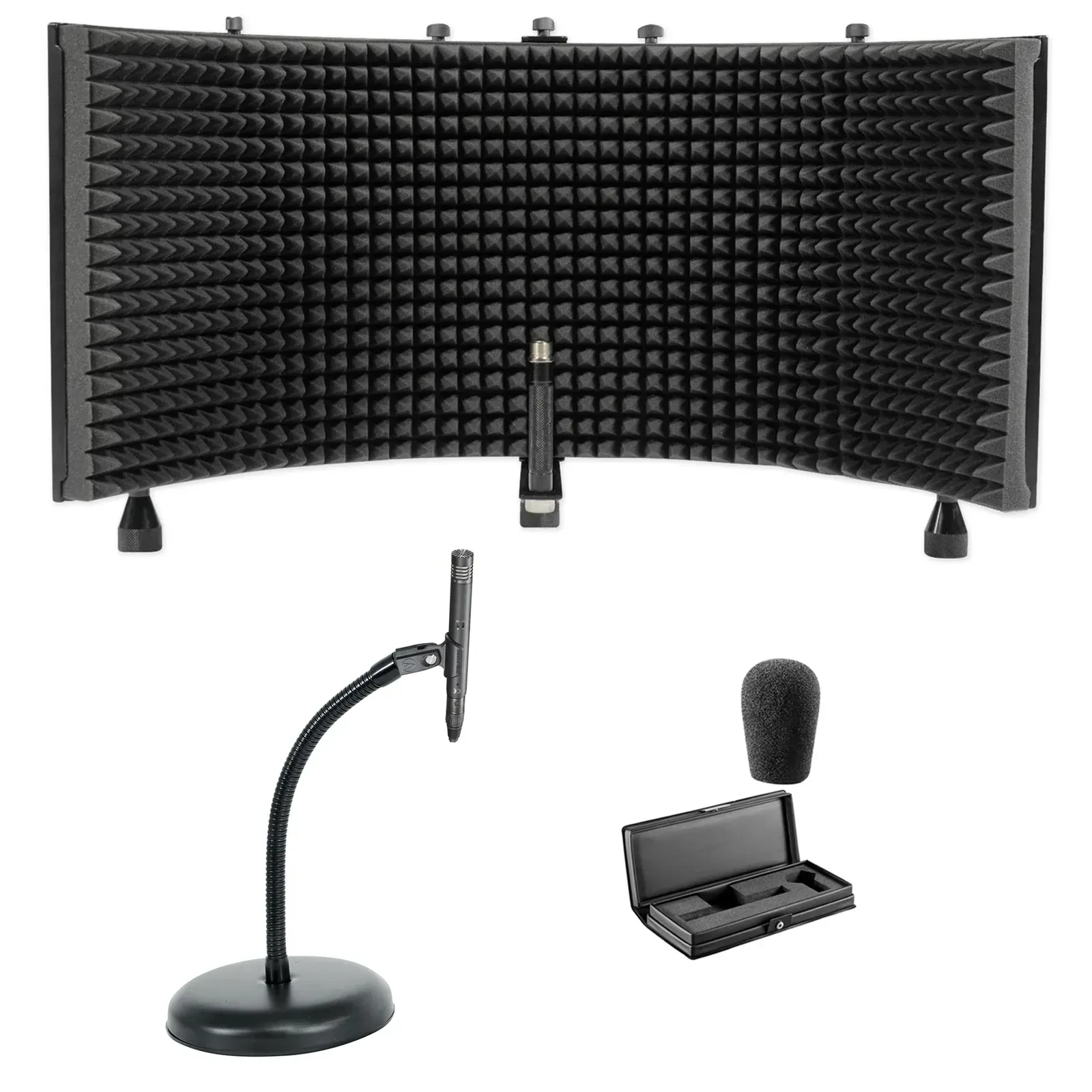 Микрофон конденсаторный Audio-Technica AT4051B (набор) с микрофонной стойкой и изоляционным экраном