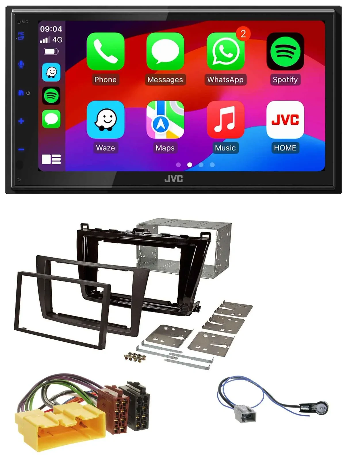 Автомагнитола для Mazda 6 JVC 2-DIN, Bluetooth, MP3, DAB, USB (208-2012)