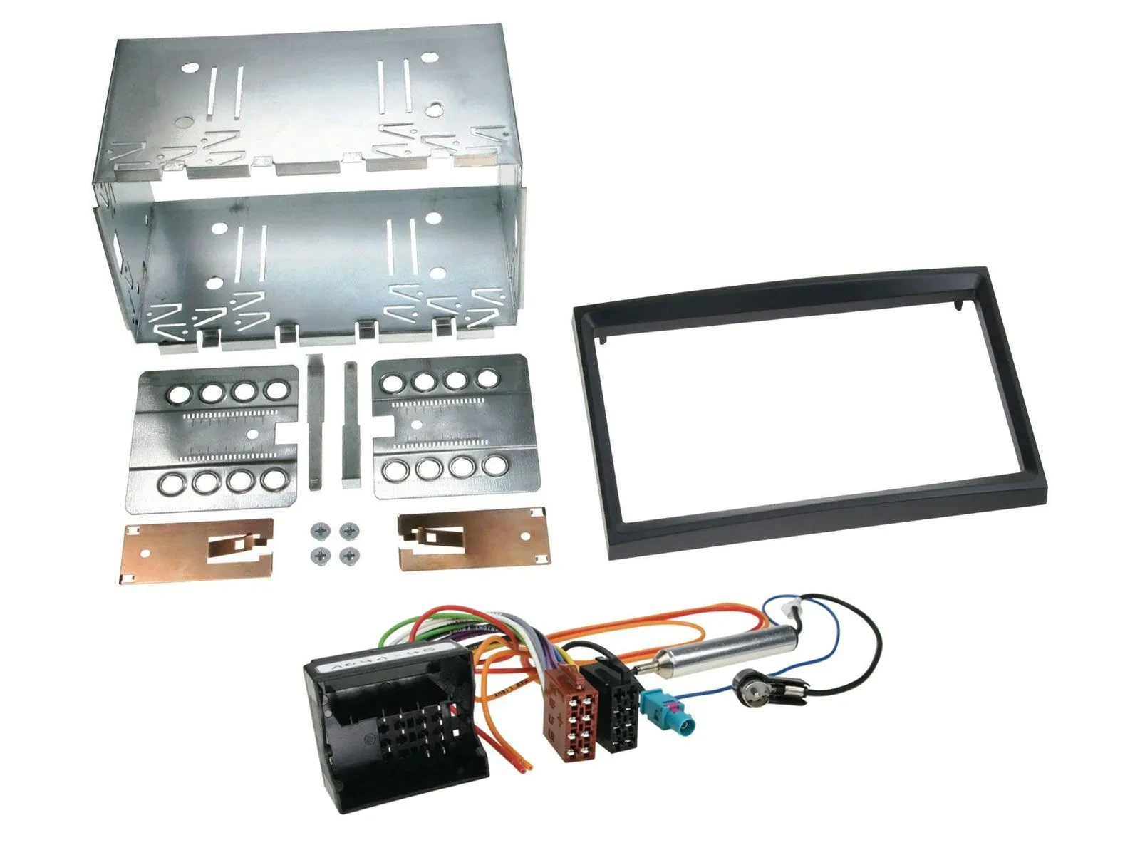 Einbauset Doppel DIN Autoradio für Peugeot Expert 207 307 Partner Profi schwarz