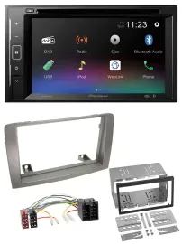 Pioneer Bluetooth MP3 USB 2DIN DAB DVD Autoradio für Lancia Musa (2004-2012)