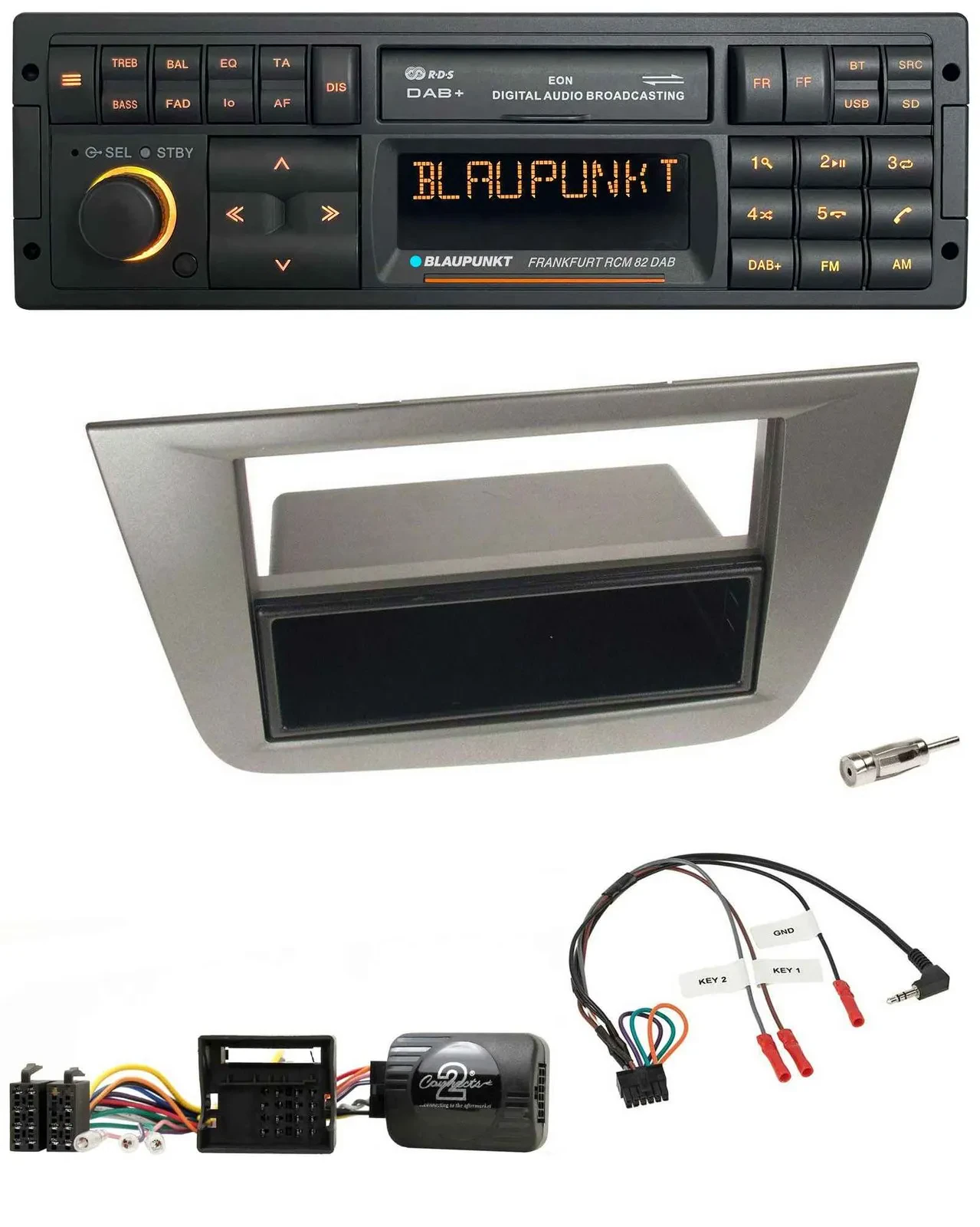 Blaupunkt USB DAB SD Lenkrad Bluetooth Autoradio für Seat Toledo Altea 2004-2009