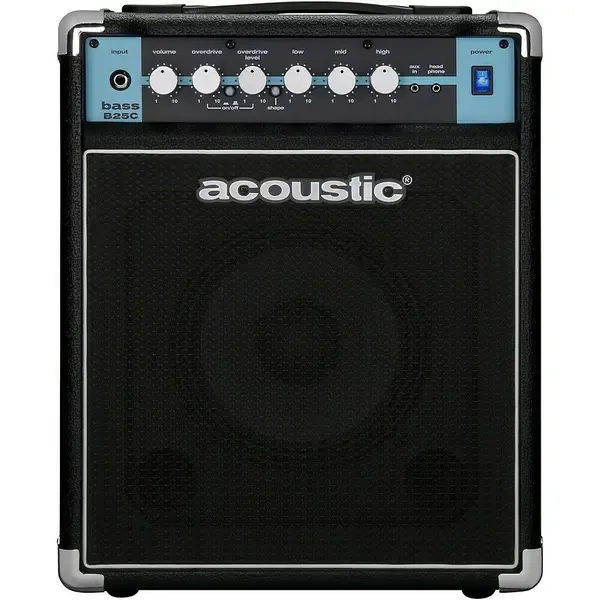 Комбоусилитель для бас-гитары Acoustic B25C 1X8 25W Bass Combo with Tilt-Back Cab Black