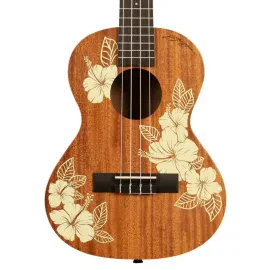 Kala Voyage Collection Mahogany Tenor Ukulele, Hibiscus