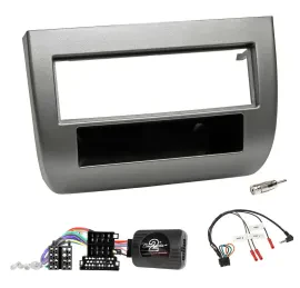 Einbauset Lenkradadapter DIN Autoradio für Lancia Y 843 05-11 dunkelsilbermetall