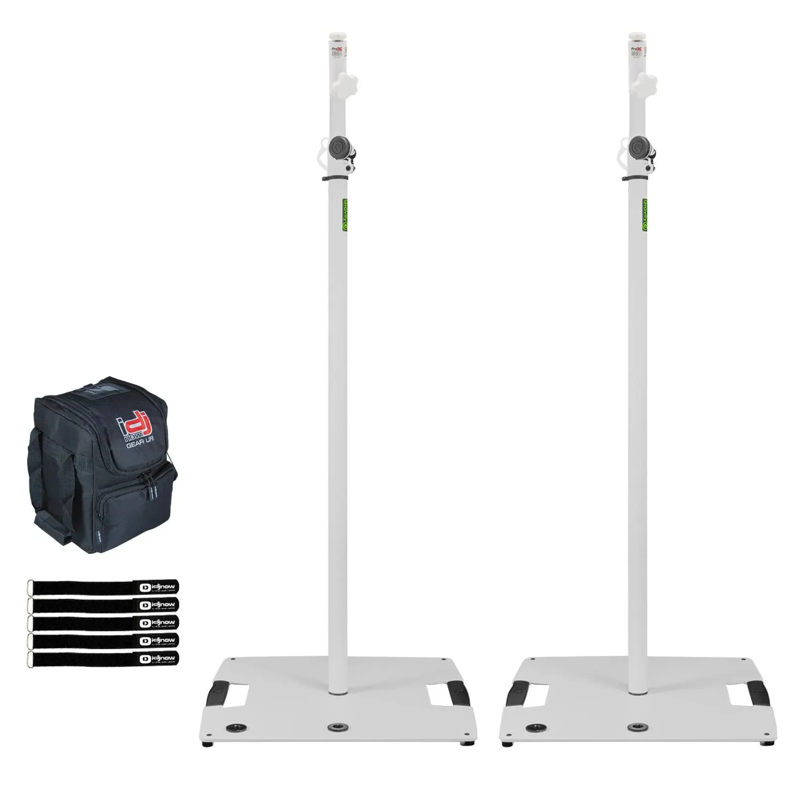 Стойка для микрофона Gravity GLS431W белая, с квадратным основанием (набор, 2 шт.) с креплениями X-LS64WH