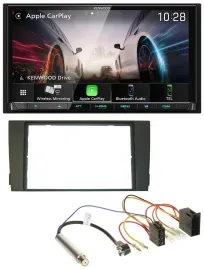 Kenwood MP3 2DIN USB DAB Bluetooth Autoradio für Audi A6 C5 2001-2005 ISO