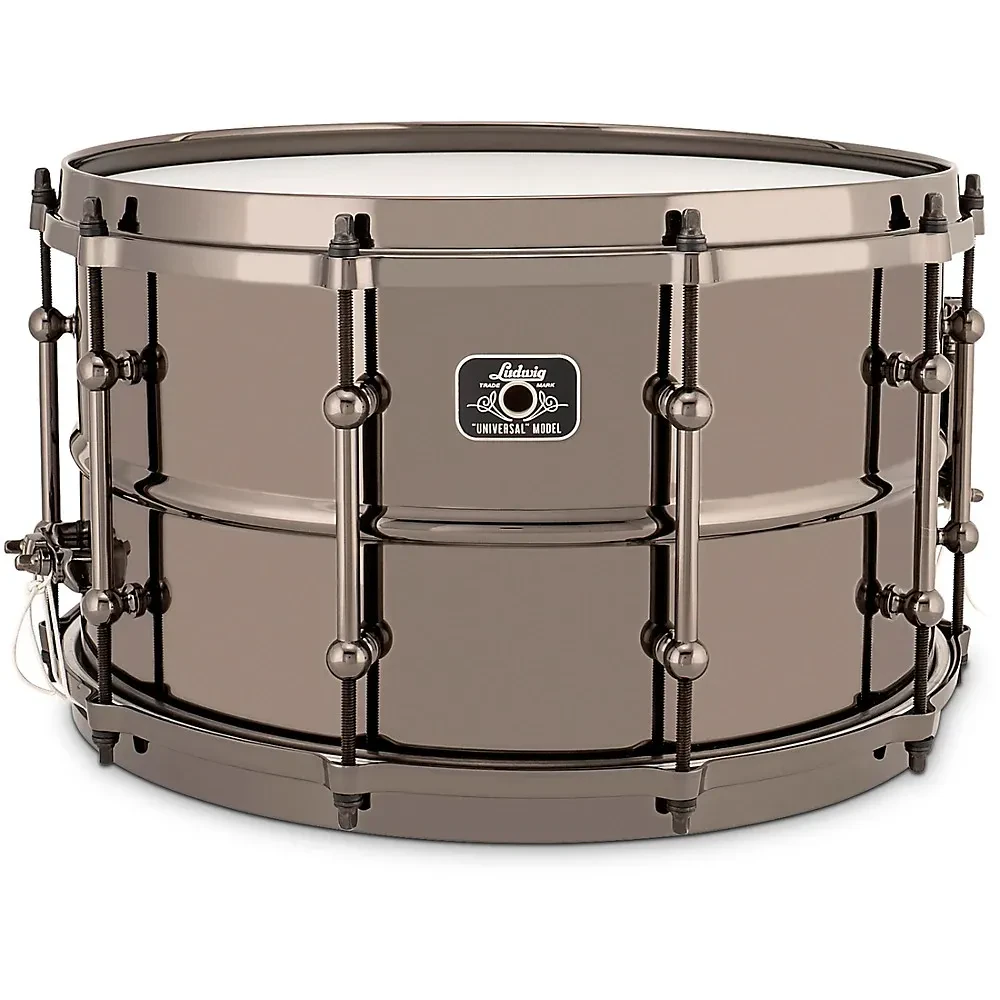 Б/У Малый барабан Ludwig Universal Black Brass LU0814 14"x8", обода Die-Cast, фурнитура Black Nickel