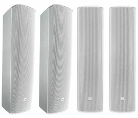 (2) JBL CBT 1000 1500 Watt White Wall Mount Line Array Column Speakers+Extension