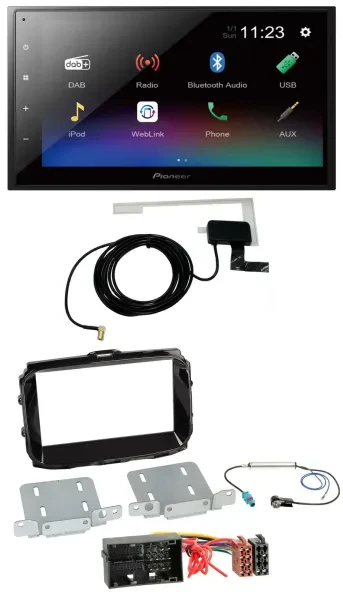 Pioneer DAB MP3 Bluetooth 2DIN USB Autoradio für Alfa Giulietta ab 13 940 Faceli