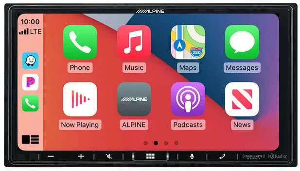 Автомагнитола Alpine iLX-407 2 DIN 7" совместимый с Apple CarPlay и Android Auto