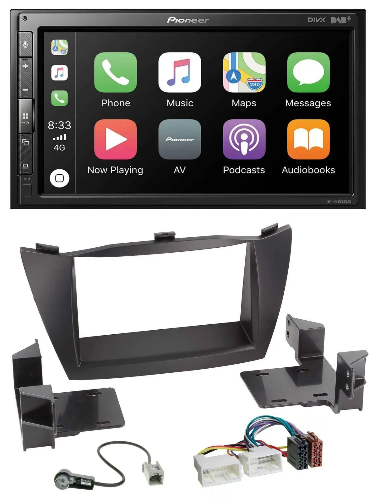 Pioneer USB MP3 DAB 2DIN Bluetooth Autoradio für Hyundai ix35 (2010-2013)
