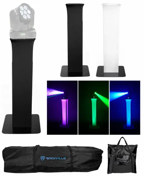 1) Totem Light Stand+Black+White Scrims For American DJ INNO COLOR BEAM QUAD 7