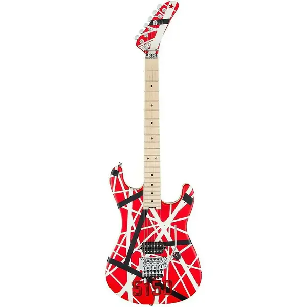 Электрогитара EVH Striped Series 5150 Red Black and White Stripes