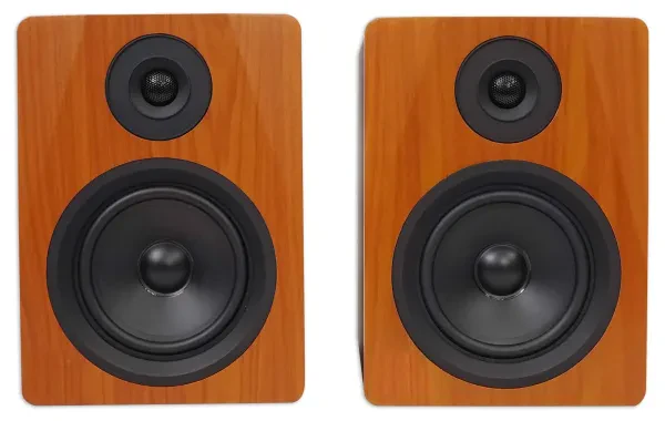 Активный студийный монитор Rockville APM6C Wood с креплением (пара)