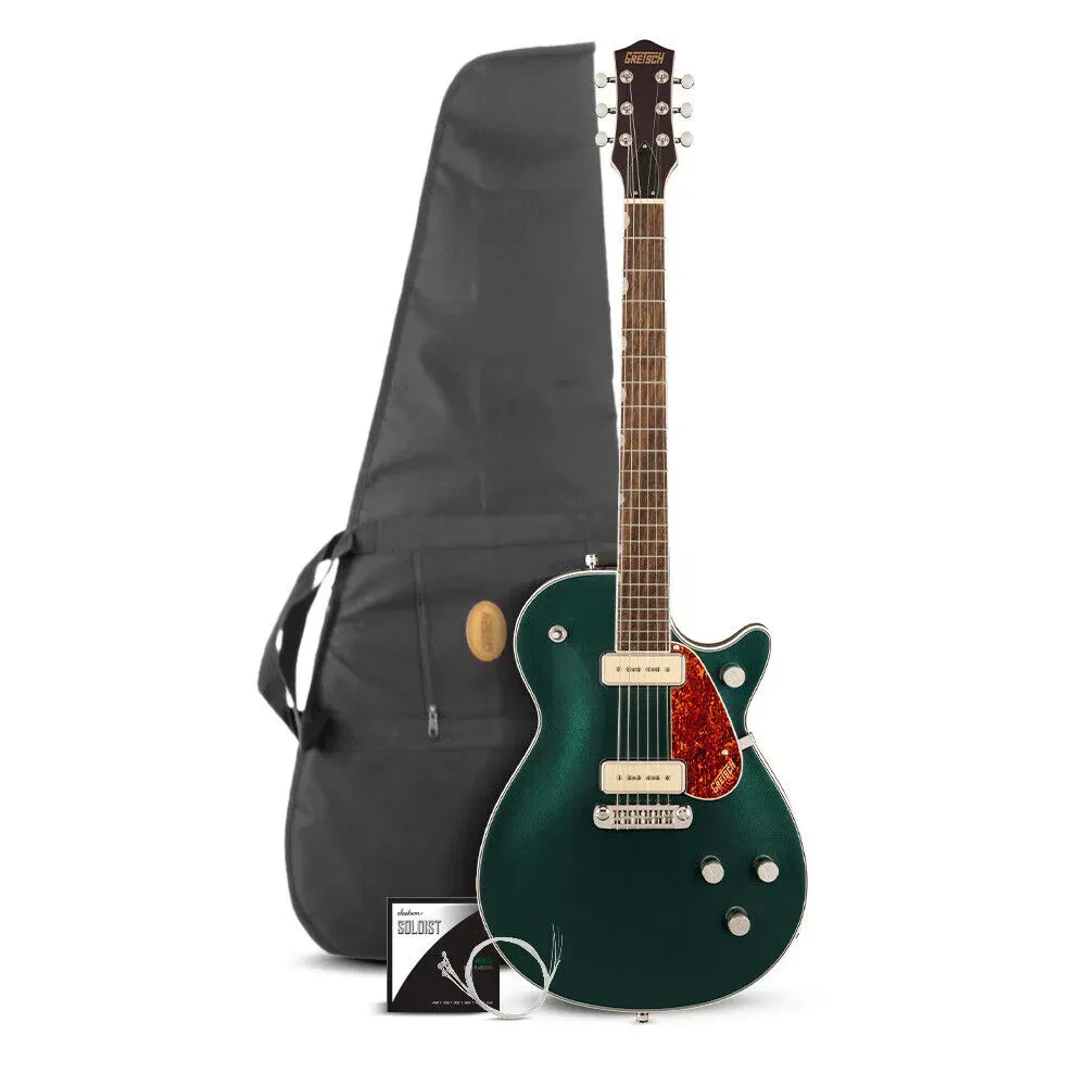 Gretsch G5210-P90 Electromatic Jet Two 90 Electric Cadillac Green Guitar Bundle