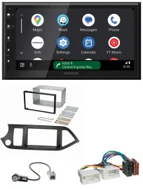 Автомагнитола для Kia Picanto Kenwood 2DIN DAB, Bluetooth, USB, MP3 (с 2011, Start-Stop)