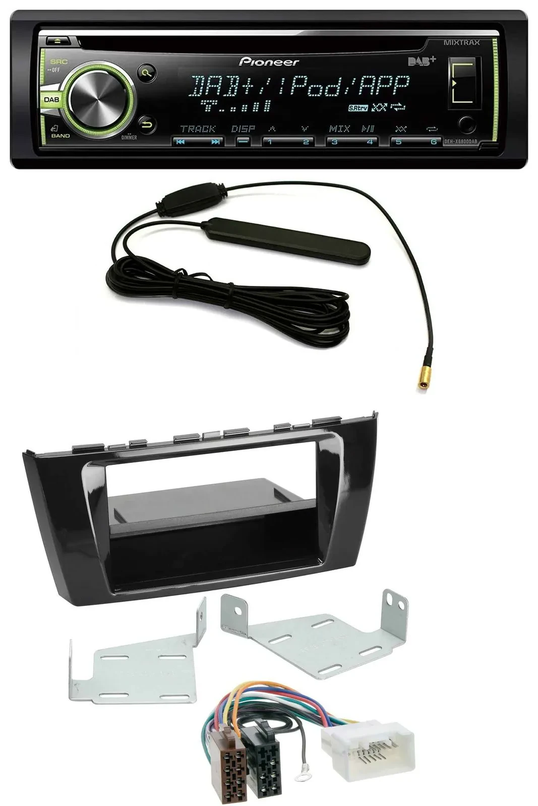 Pioneer MP3 USB CD DAB AUX Autoradio für Mitsubishi Space Star A00 ab 13 Ablagef